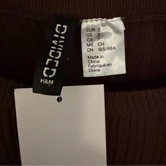 H&M Chocolate Ribbed Dress - Picture 3 of 3